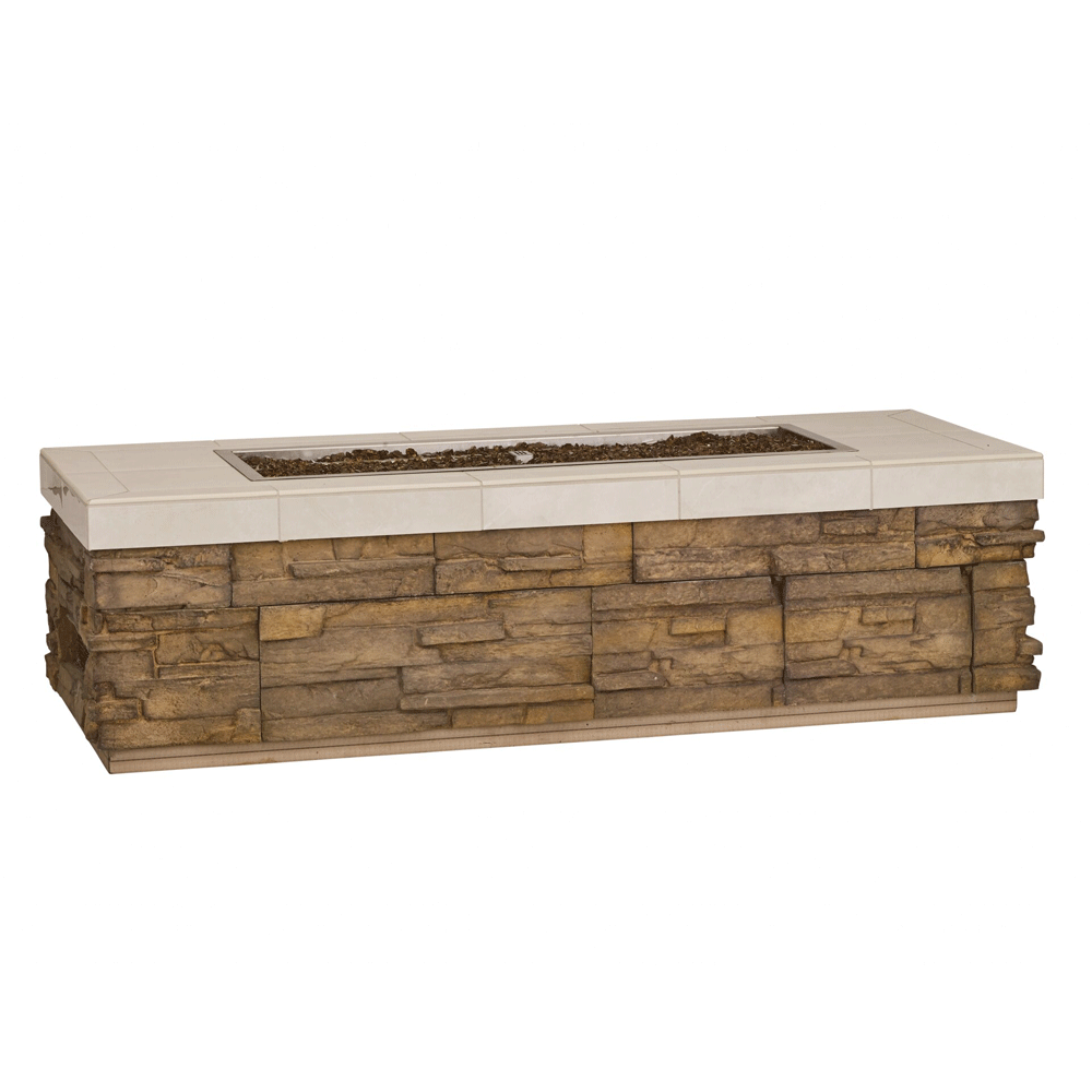 Low Profile Slim Rectangle Fire Pit