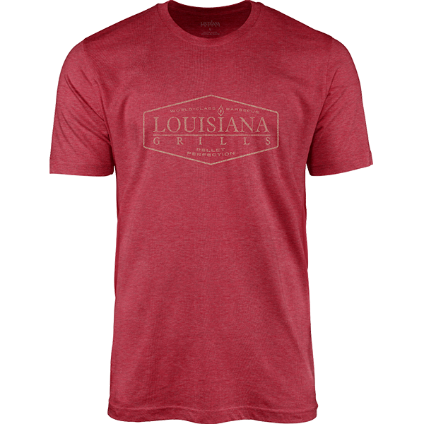 MEN'S RED HEATHER PICTURE LOGO T-SHIRT