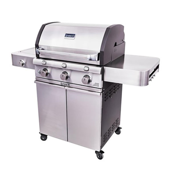 Deluxe Stainless 3-Burner Gas Grill