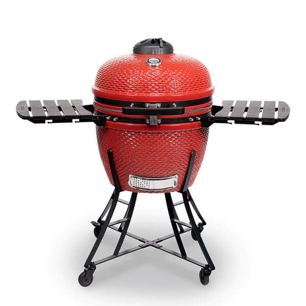 24 INCH CERAMIC KAMADO CHARCOAL GRILL RED