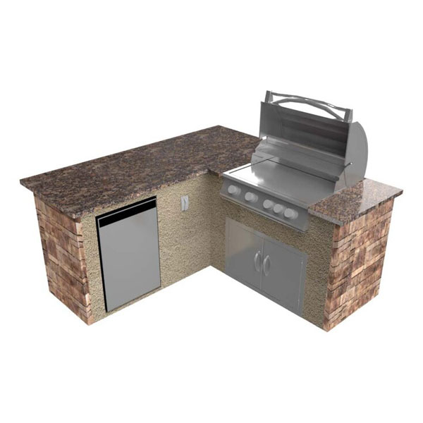 Premium Backstretch Outdoor Kitchen Island