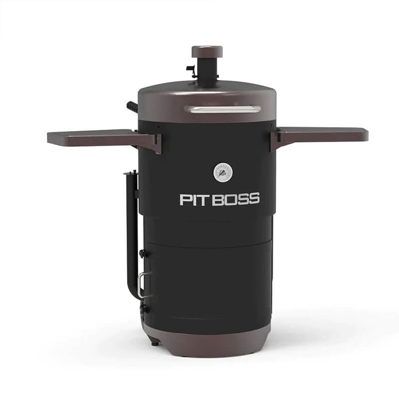 Pit Boss Champion Barrel Charcoal Smoker Mahogany