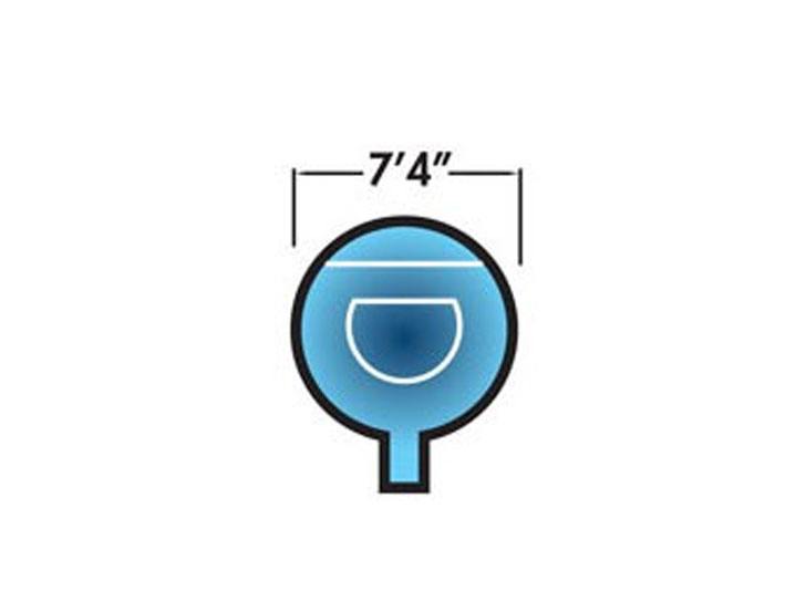 Round Tub with Spillover