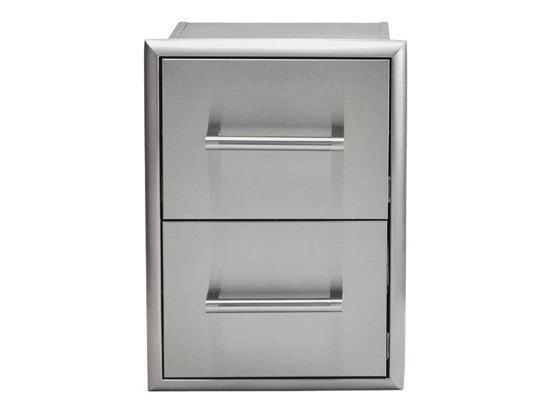 16" Double Drawer Cabinet