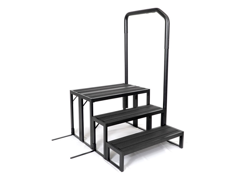 Cal Elite 3 Tier 30” Step w/Hand Rail